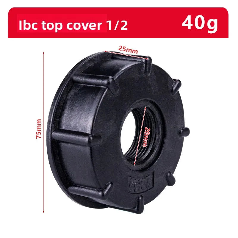 IBC Tote Tank Adapter Male Thread Drain Hose Connector Faucet Tap Valve Fitting Part Tank Faucet Adapter Oasis Select IBC DN15
