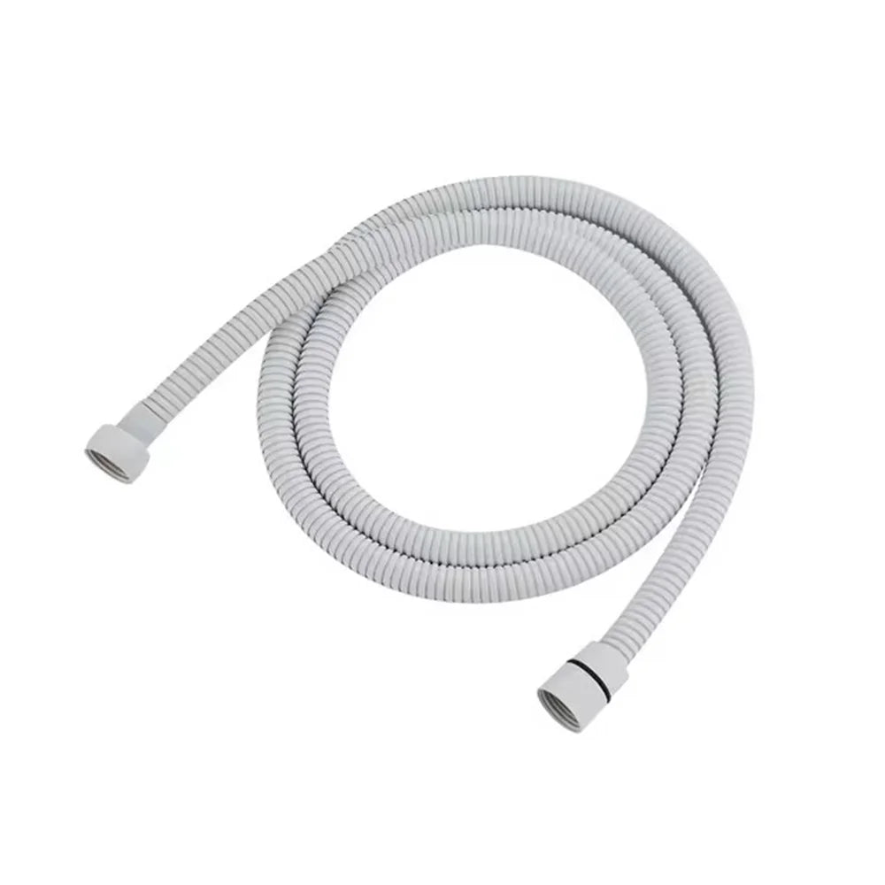 New 1.5/2/3M White Stainless Steel Flexible Shower Hose Long Bathroom Shower Water Hose Extension Plumbing Pipe Pulling Tube Oasis Select