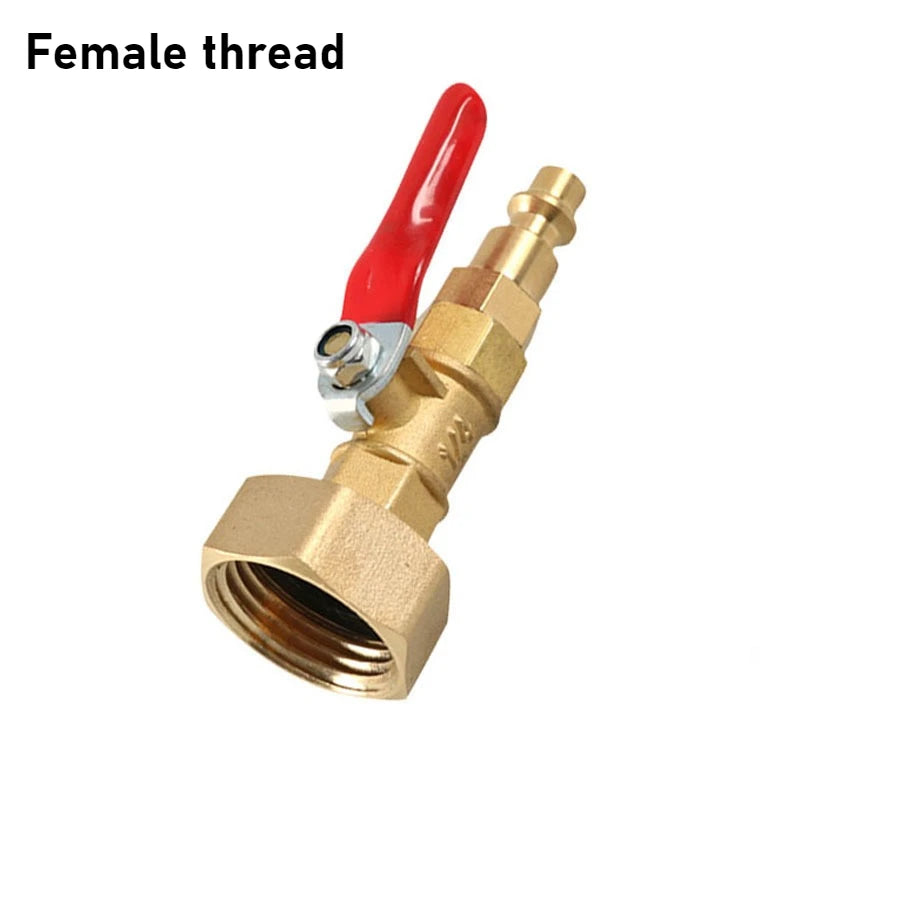 Brass Male Head Quick Aging 3/4 Inch Male Thread Suitable for RV1/4 Inch Quick Connector Explosion-proof Joint Oasis Select Female thread
