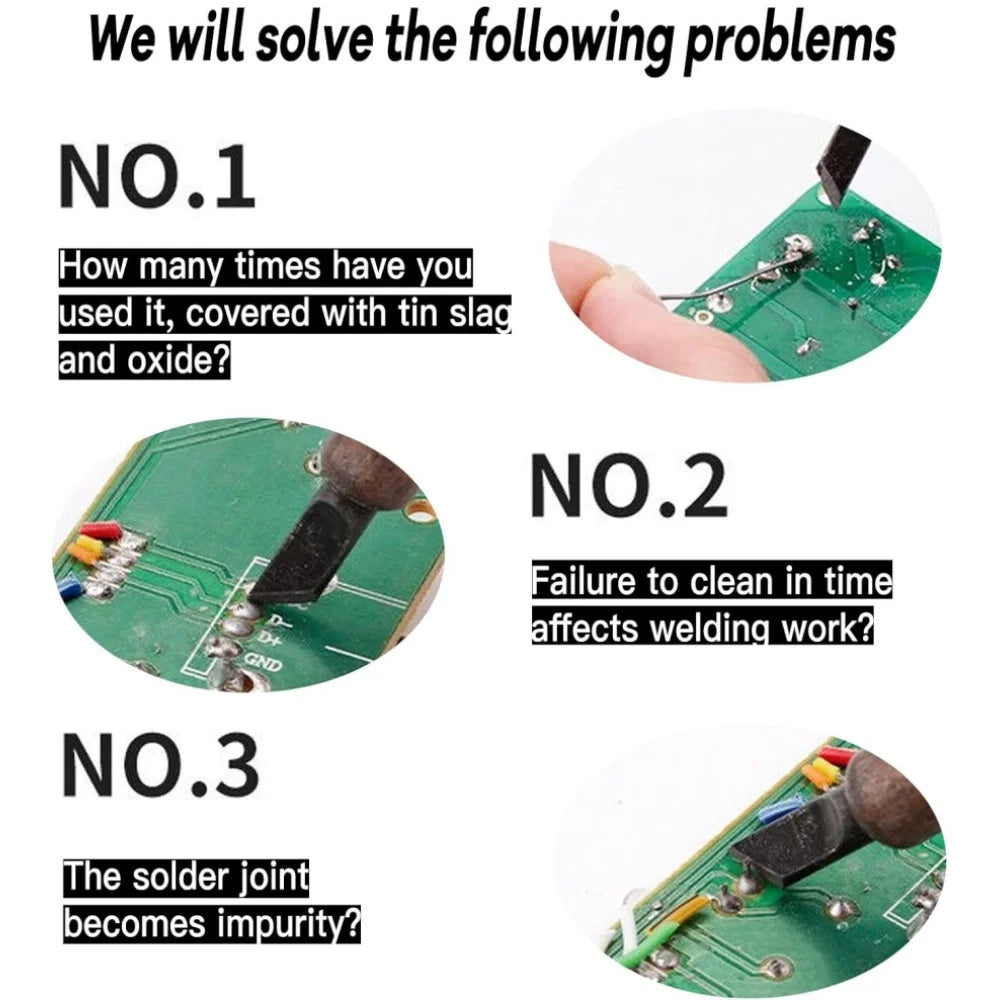 Waterless Brass Sponge Soldering Iron Tip Cleaner, Prevent tip oxidation for faster PCB repairs and professional welding station Oasis Select