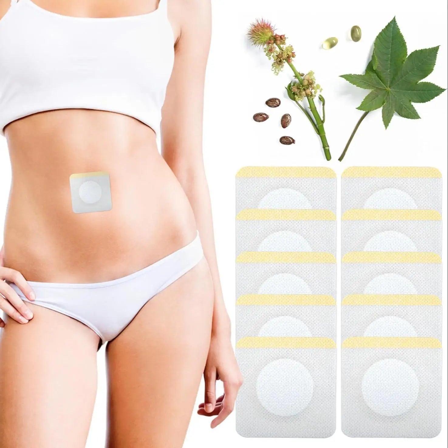 30/20/10 Abdominal Patch - Breathable, Sweatproof, Waterproof Body Care Patch - Natural Abdominal Patch for Abdominal Comfort Oasis Select