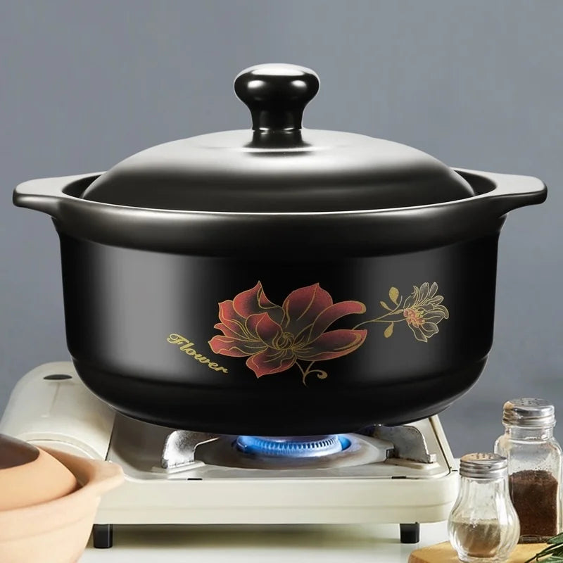 Chinese Cookware Stew Pots Ceramic Casserole Non Stick Soup Pot Food Stewpan Cooking Kitchen Kitchenware Oasis Select