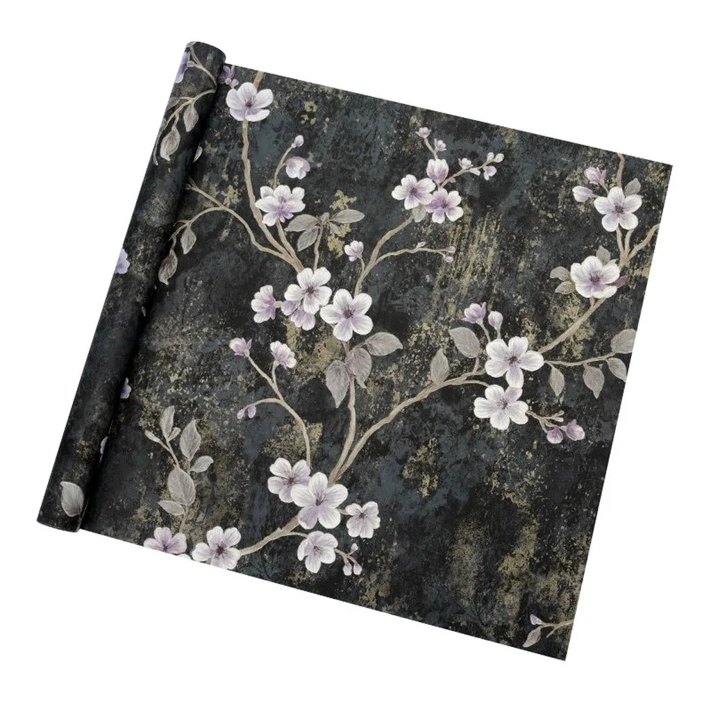 10piece 53cm Advanced Embossed Gilded Flower Paper Atmosphere Art Paper Bouquet Wrapping Floral Paper Gifts Flower 3D decor Shee Oasis Select Black Light Purple