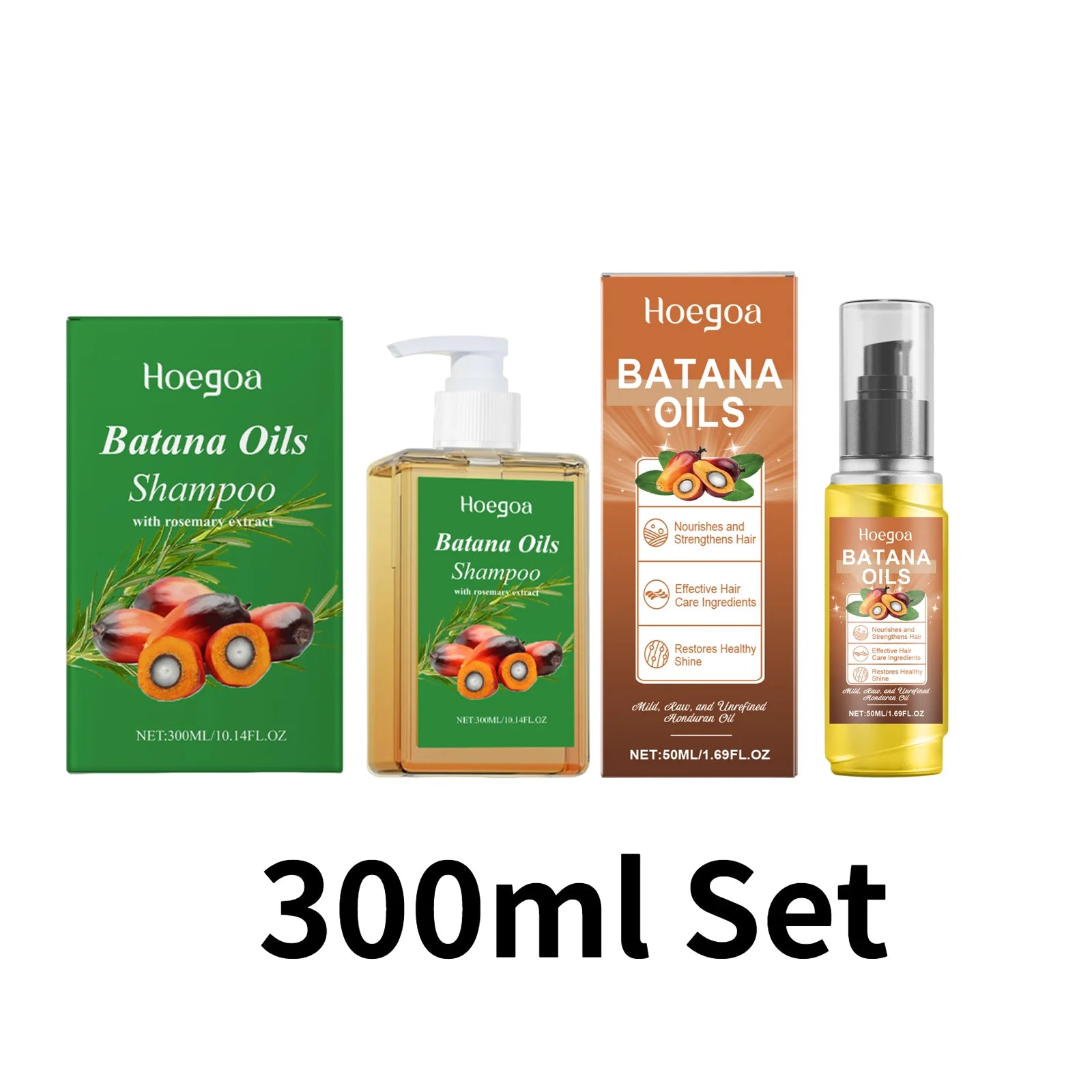 Organic Batana Oil Shampoo Soothing Scalp Intense Repair Nourishing Oasis Select Hair Oil SetB China Mainland