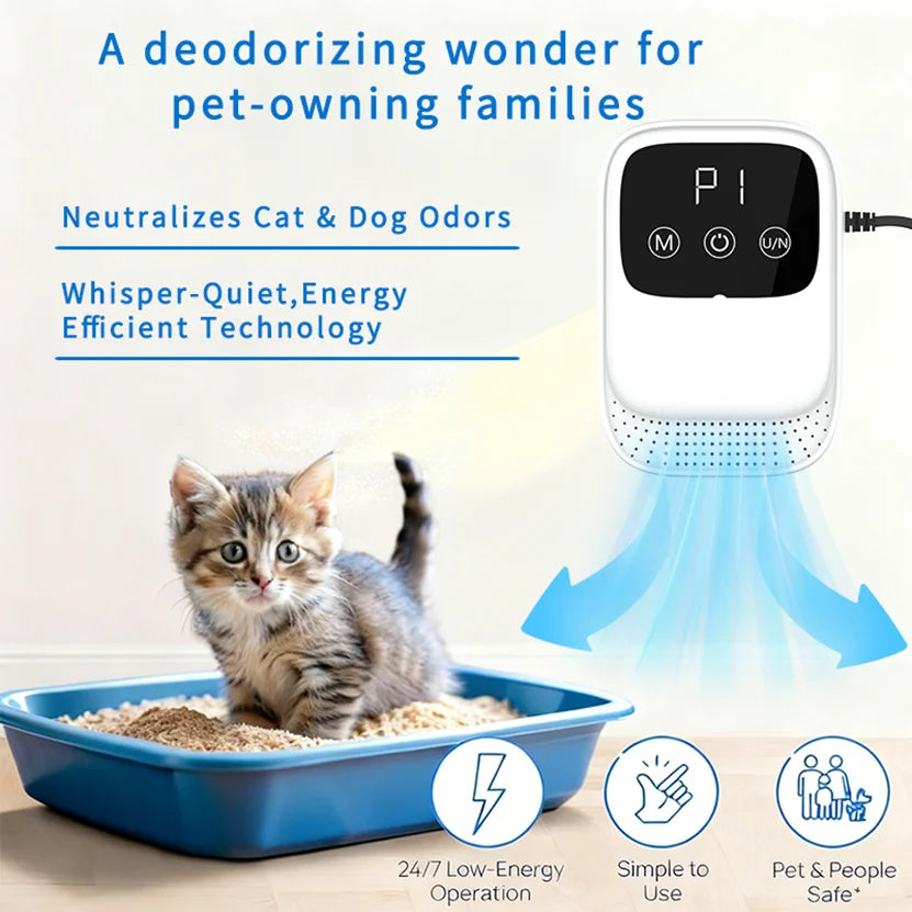 Home Air Purifier – Ozone & Negative Ion Odor Eliminator