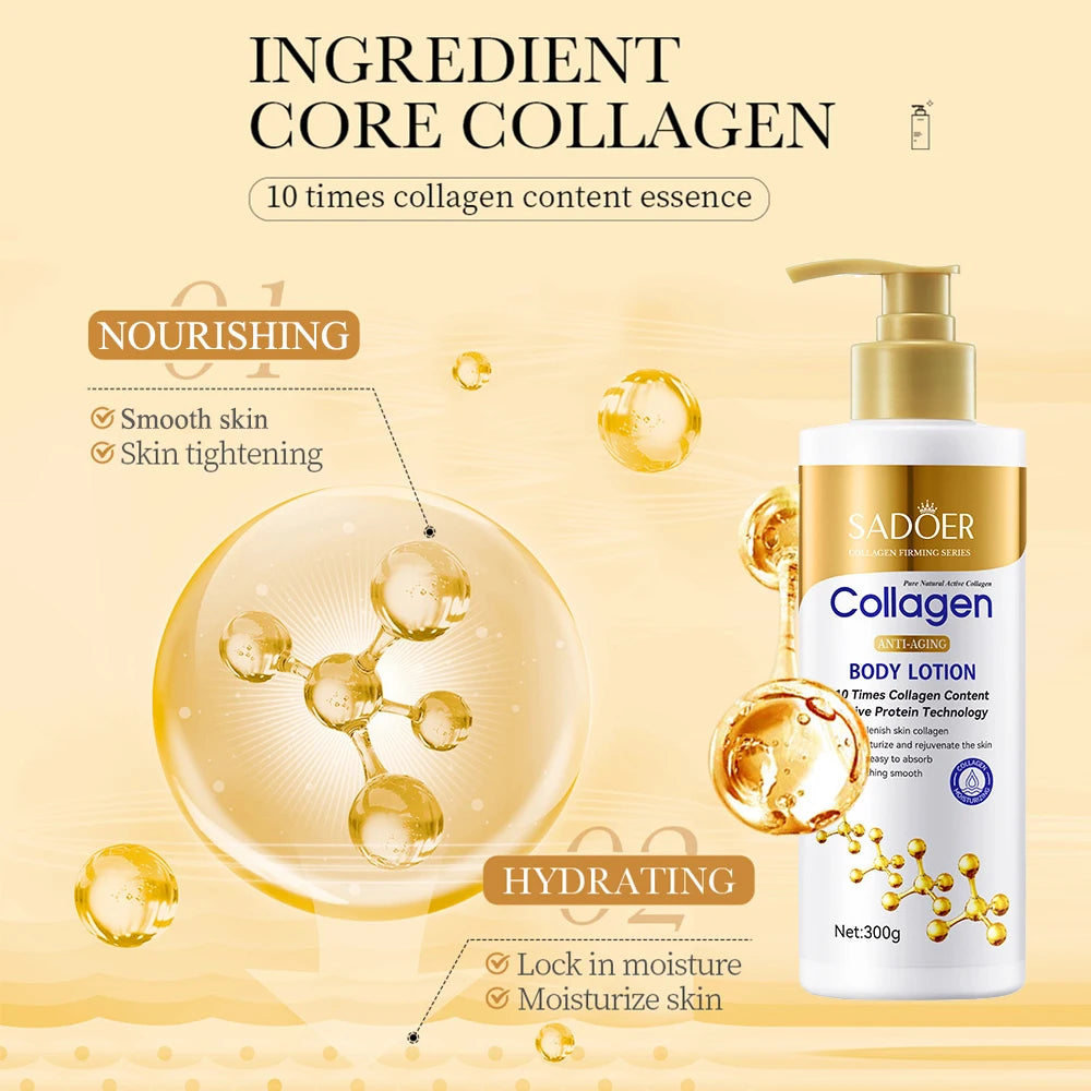 Collagen Body Lotion – Firming, Hydrating & Anti-Aging 300g Collagen Body Lotion Oasis Select