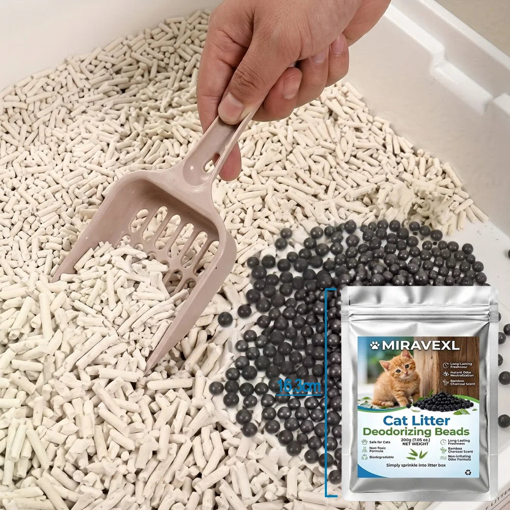 High-Performance Activated Carbon Cat Litter Deodorizing Beads – Lightly Scented Instantly Absorbs Odors.Long Lasting Freshness Oasis Select