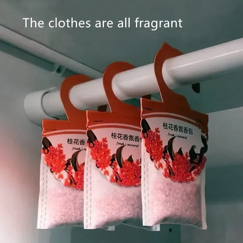 5packs Natural Air Fresheners Fragrant Hangable Deodorizing Paper Wardrobe Sachets Aromatherapy Bag Spices Bags Cabinet Oasis Select