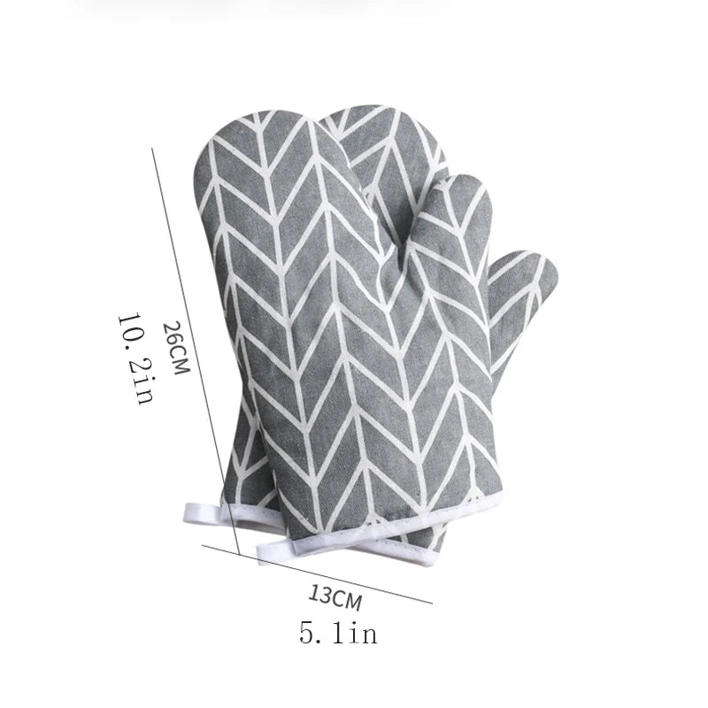 2pcs Heat-insulating Gloves, Anti-scald Microwave Gloves, High Temperature Resistant Kitchen Baking Oven Gloves Oasis Select
