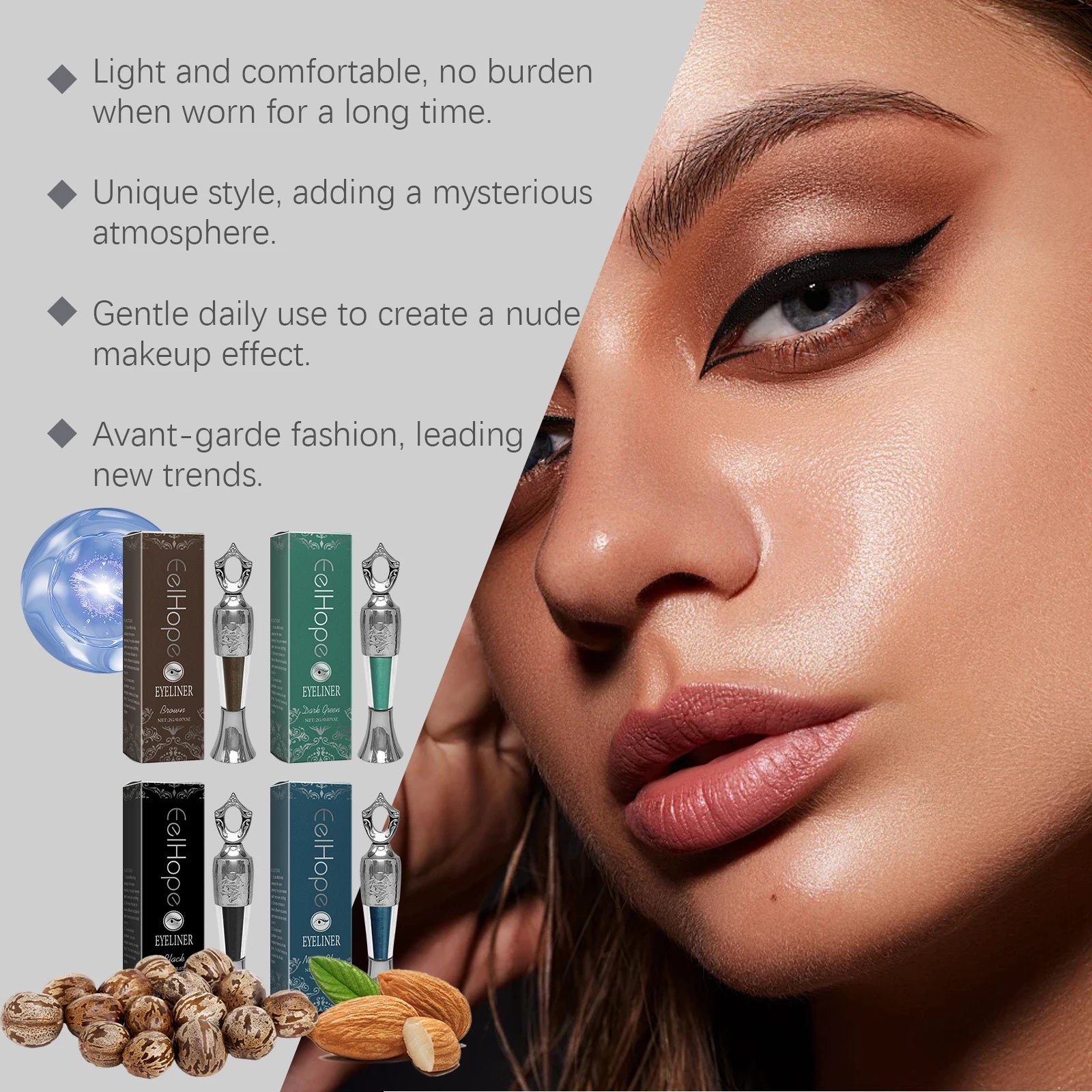 Waterproof Colored Eyeliner Pen – Long-Lasting & Skin-Kind Liquid Eyeliner Pen Oasis Select