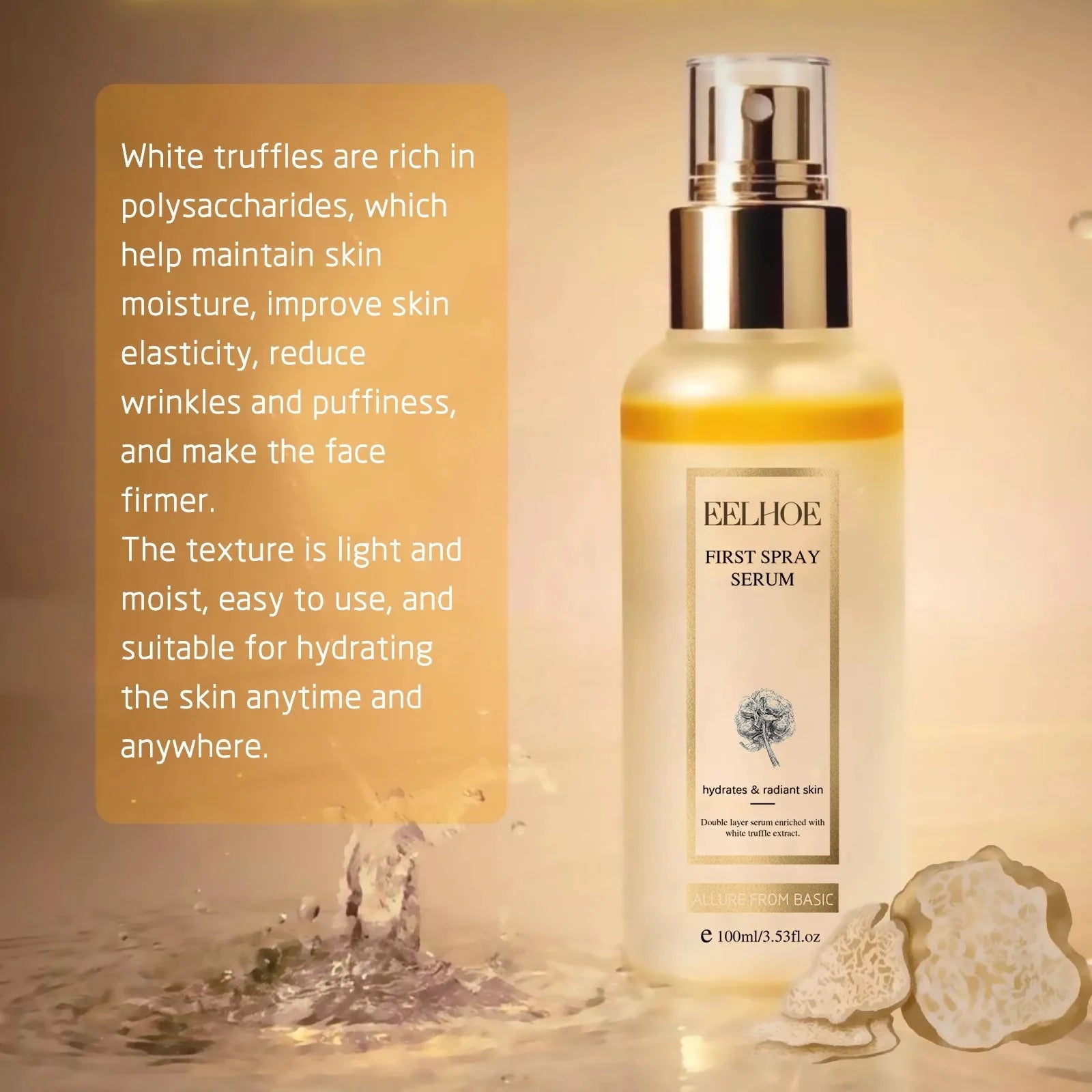 White Truffle Glow Serum Spray – Brighten & Moisturize 100ml