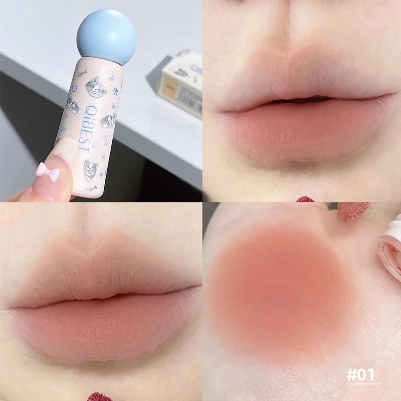 QIBEST Nude Matte Liquid Lipstick – Waterproof & Long-Lasting