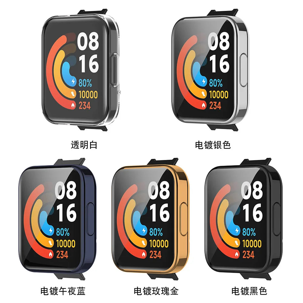TPU Case for Redmi Watch 2 Lite – Full Screen Bumper Cover Smartwatch Case Oasis Select