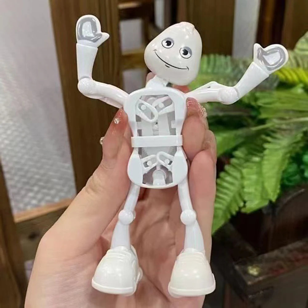 Wind-Up Dancing Robot Toy – Fun Colorful Interactive Desk Toy