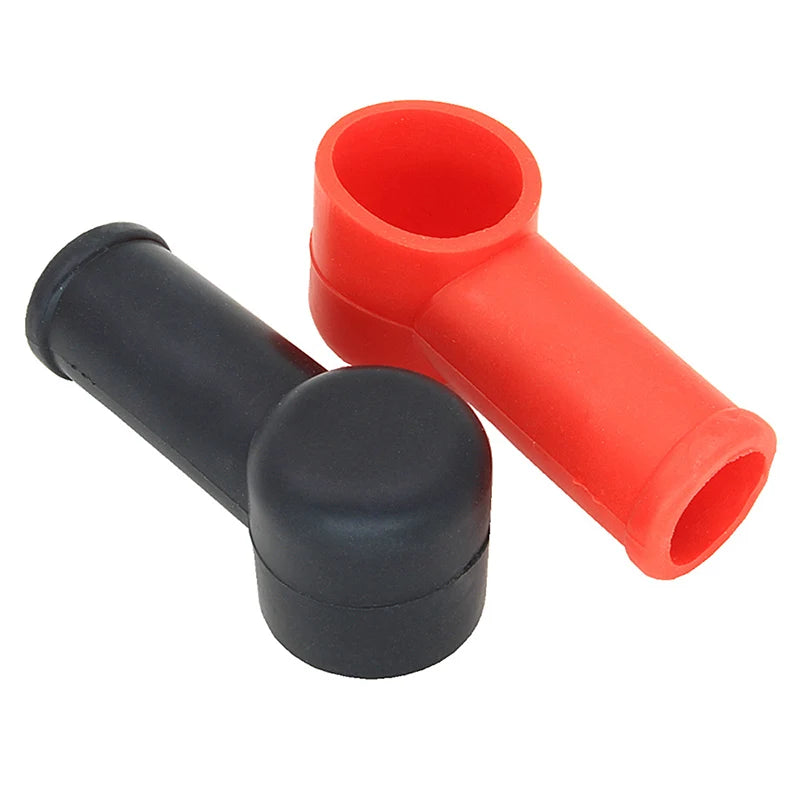 2PCS Rubber Car Motorcycles Battery Negative Positive Terminal Cover Cap Boot Oasis Select