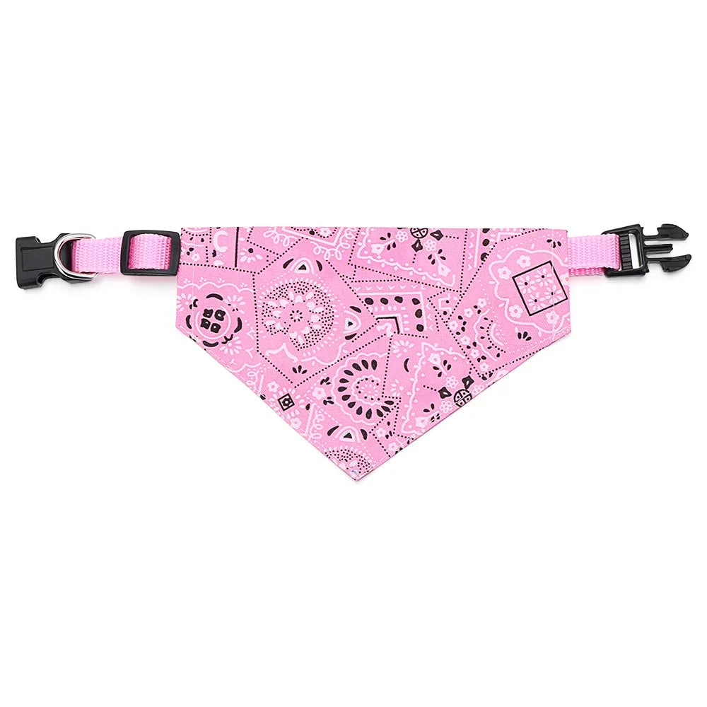 Adjustable Triangular Bandage For Pet Dog Cat Washable Scarf Bandana Collar Bibs Cat Neck Decor Birthday Party Dress Up Oasis Select Pink S 24-40cm