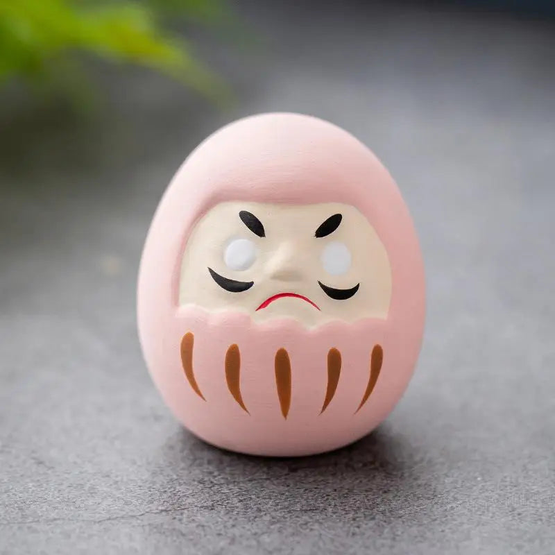 Japanese Ceramic Daruma Statue Daruma Tumbler Crafts Lucky Fortune Ornament Landscape Daruma Doll Fengshui Home Decor Gift Oasis Select A1