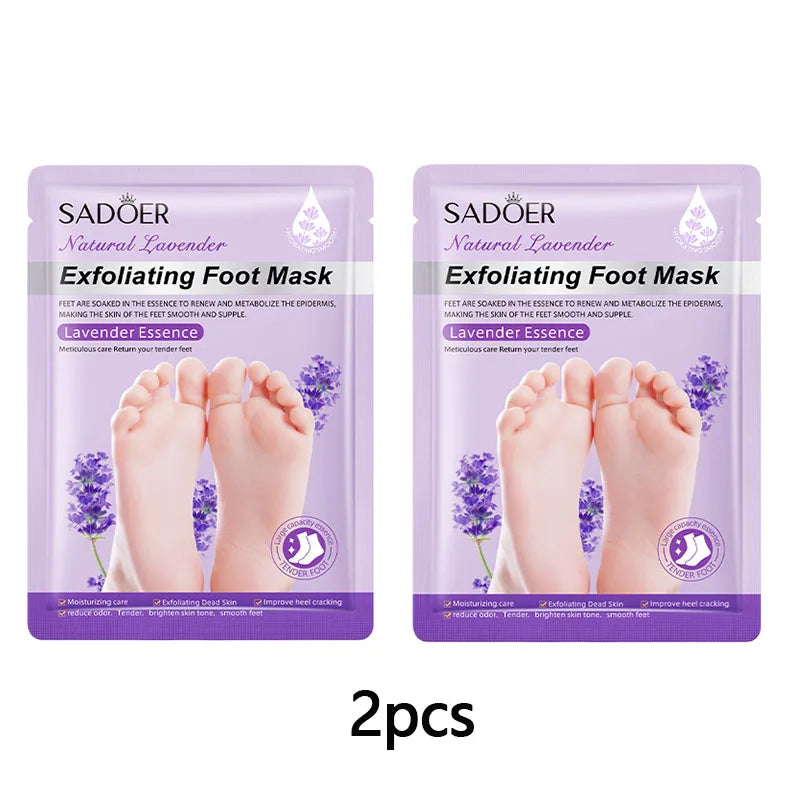 1 Pair Exfoliating Feet Mask Exfoliating Foot Peel Mask Socks Pedicure Peeling Dead Skin Remover Feet Mask Peel Moisturizing Oasis Select 2PCS Lavender