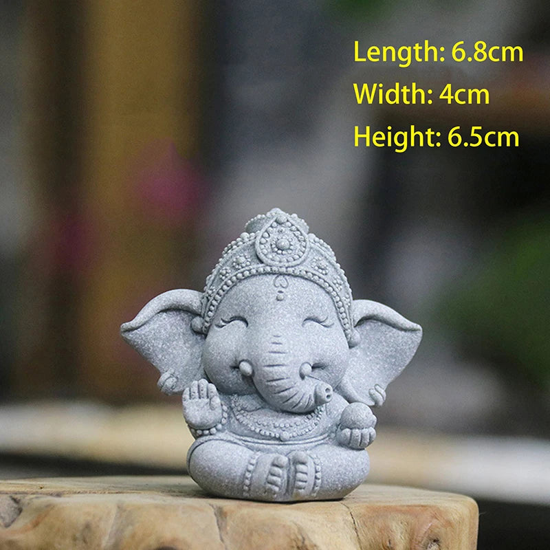 1pc Elephant Statue With Hands Clasped In Prayer Position, A Guardian Elephant Statue, For Home Decoration. Oasis Select A3