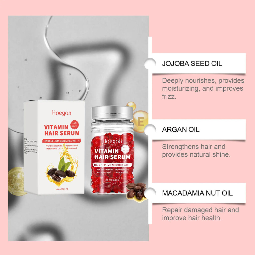Vitamin Hair Care Serum Capsules Increase Regrowth Oil-Control Prevent Loss More Thicker Scalp Massage Hair Growth Essential Oil Oasis Select