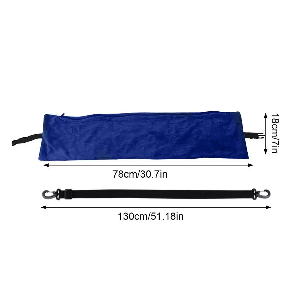 Stuffable Neck Pillow Velvet Soft Neck Pillowcase Travel Stuffable Comfortable No Filler Portable Luggage Pillowcase Storage Bag Oasis Select Blue