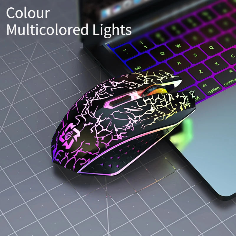 DIXSG Silent Wireless Gaming Mouse 2.4G Bluetooth 1600 DPI Wireless Gaming Mouse Oasis Select