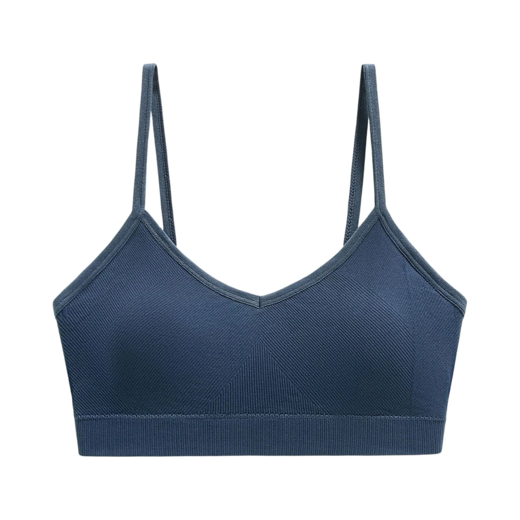 Solid-color Sports Bra Yoga And Fitness Vest With Shoulder Straps On The Back For a Beautiful Back Women's Sportswear Oasis Select