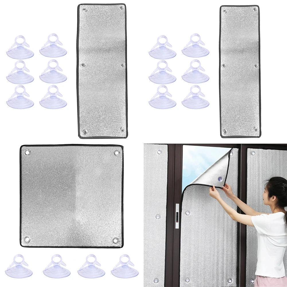 Double-Layer Aluminum Foil Window Sun Shade Insulation Film