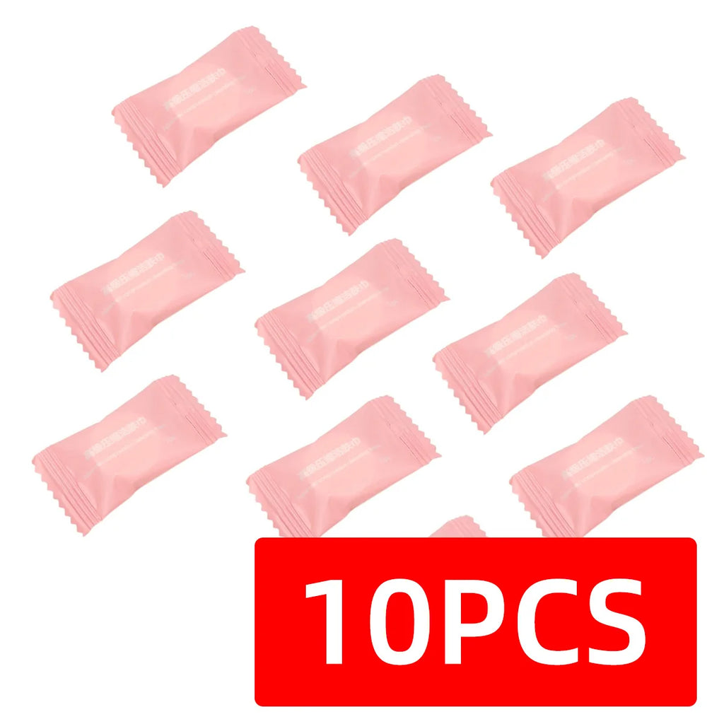 Compressed Towel Disposable Portable Face Towel Cotton Coin Tissue Suitable For Travel Camping Hiking Sports Beauty Salons Oasis Select 10pcs