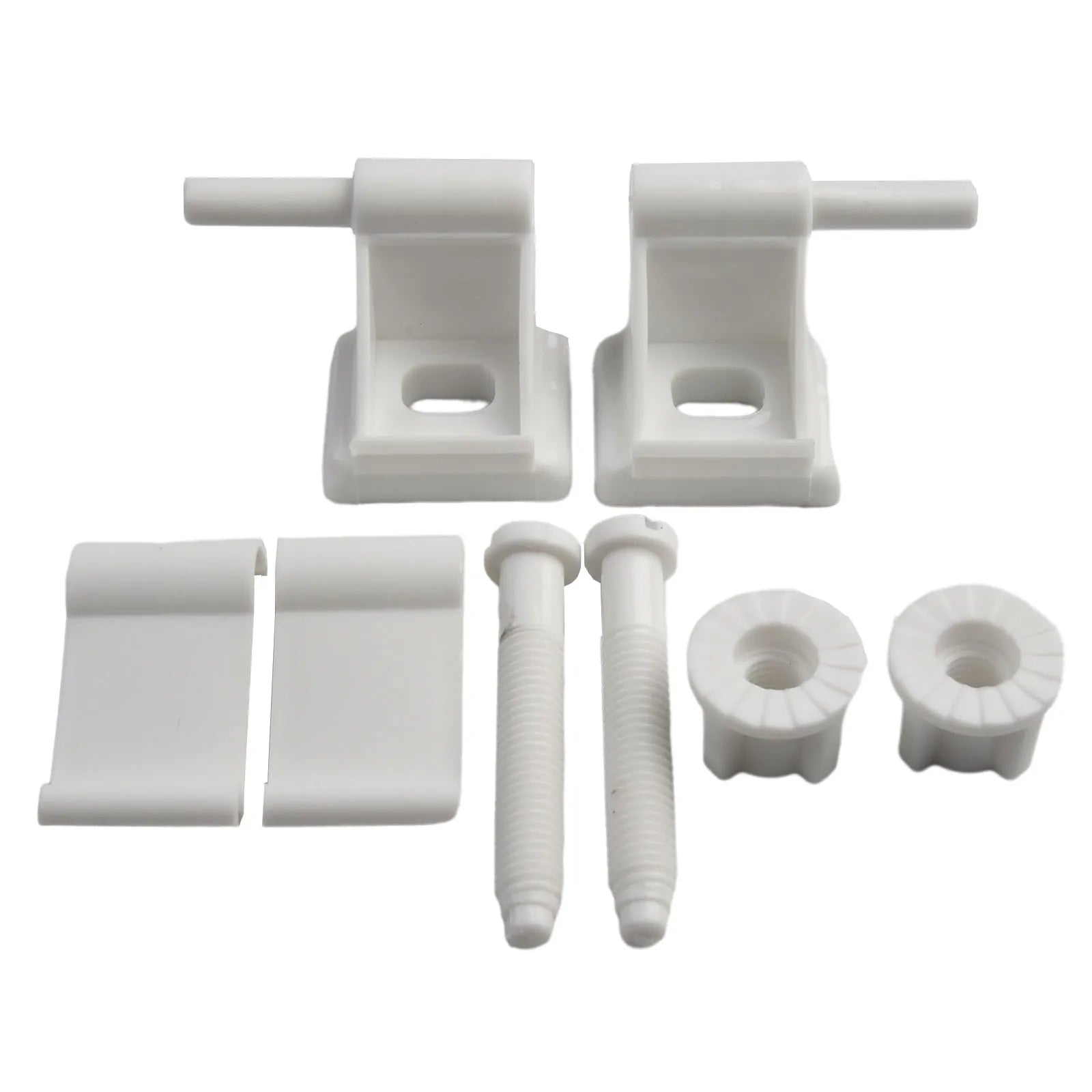 Toilet Seats Hinge Bolts Set Plastic White Toilet S-Eat Hinge Replacement Kit Toilet Seats Fastener Bathroom Accessories Oasis Select
