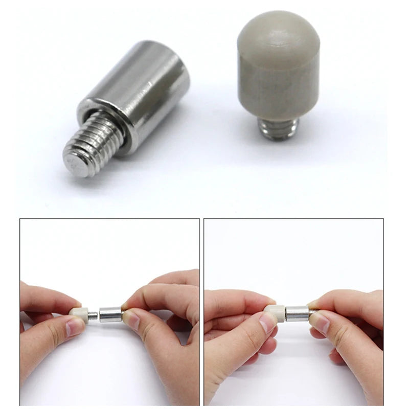 4Pcs Car Body Dent Repair Tool Paintless Tap Down Pen Magnetic Anti-Slip Grip Dent Repair Tool Detachable Tip Scratch Free Tool Oasis Select