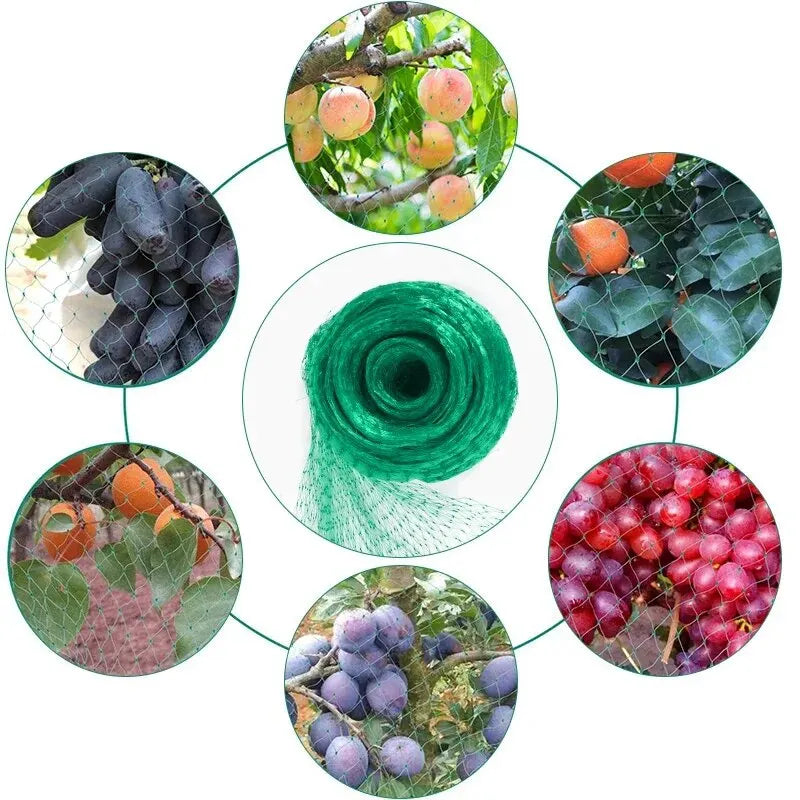 Garden Netting Green Woven Mesh Protect Plants Fruits Flowers Trees Stretch Fencing Durable Net Stops Birds Deer Animals Oasis Select