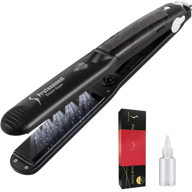 URGGU Steam Ceramic Hair Straightener – LED & PTC Plate