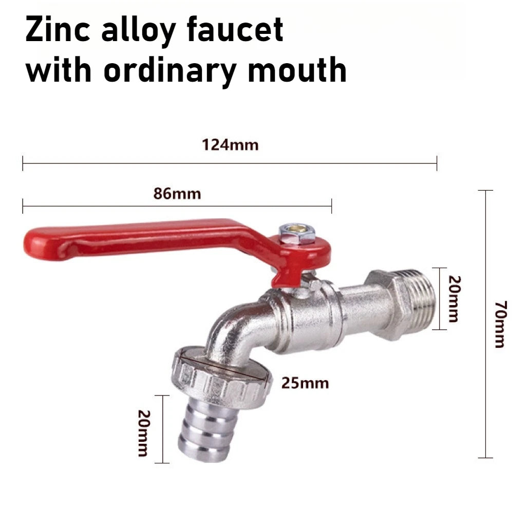 Zinc Alloy 1/2 Gardening Faucet Stretching Handle Garden Faucet Cross-border Dedicated Faucet with Washing Machine Nozzle Oasis Select Split-tip nozzle
