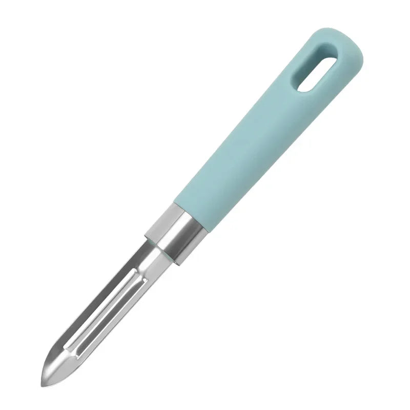 Multifunctional Rotary Vegetable Peeler for Potato Carrot Apple Non Slip Ergonomic Kitchen Tool Fruit Slicer Household Gadget Oasis Select Blue
