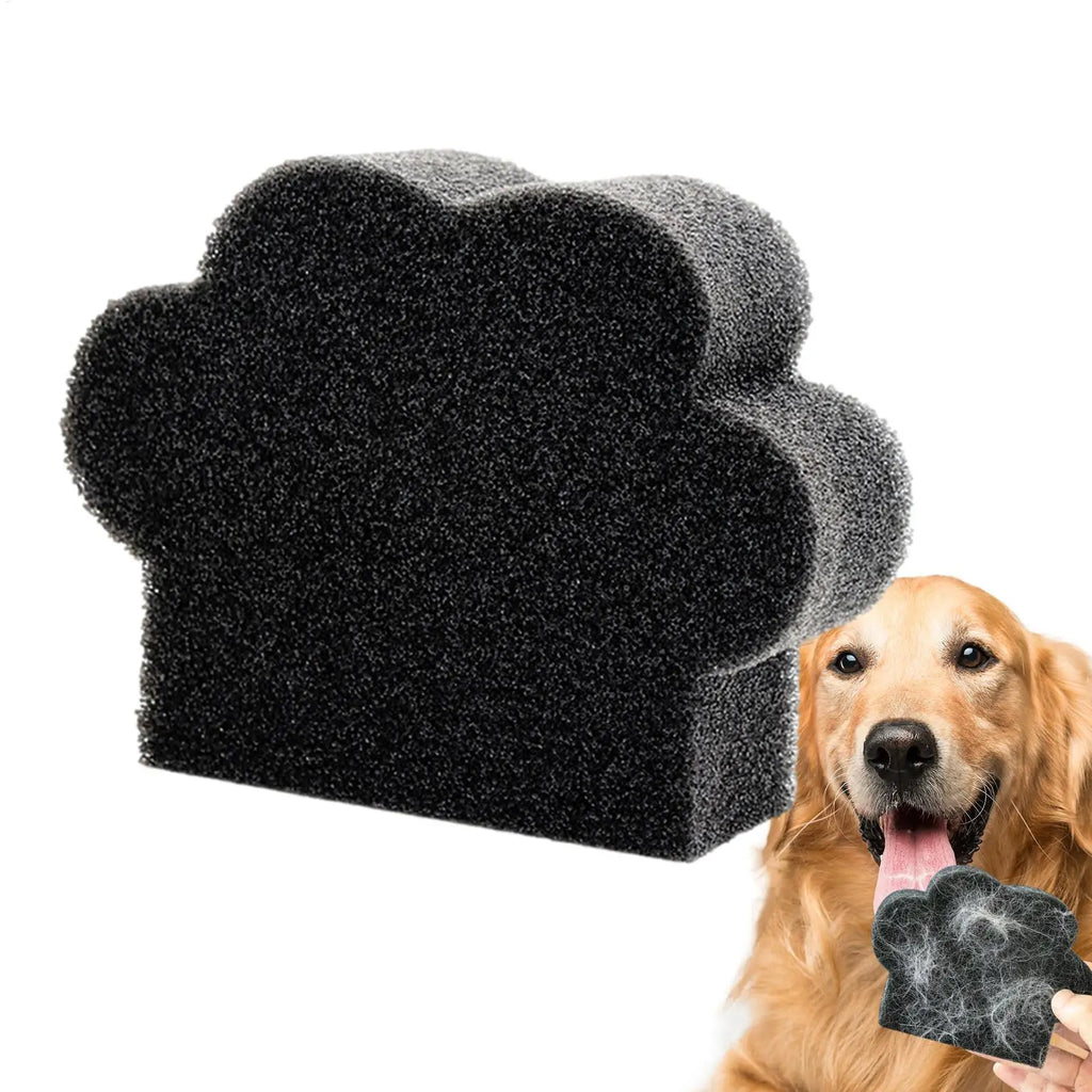 Washer Lint Catcher Pet Hair Catcher Cat Paw Shape Fabric Shaver Sponge Drain Prevention for Car Interior Bedding Couch Rug Oasis Select