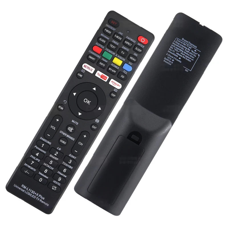 Universal TV Remote Control RM-L1130+X for Various Television Brands Oasis Select