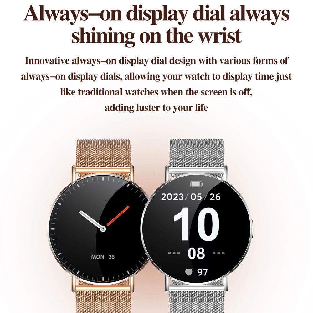 Smart Watch AMOLED Screen All Metal Body Women Blue Tooth Call 3D Dynamic Dial BT Call Smartwatch Heartrate Information Reminder Oasis Select