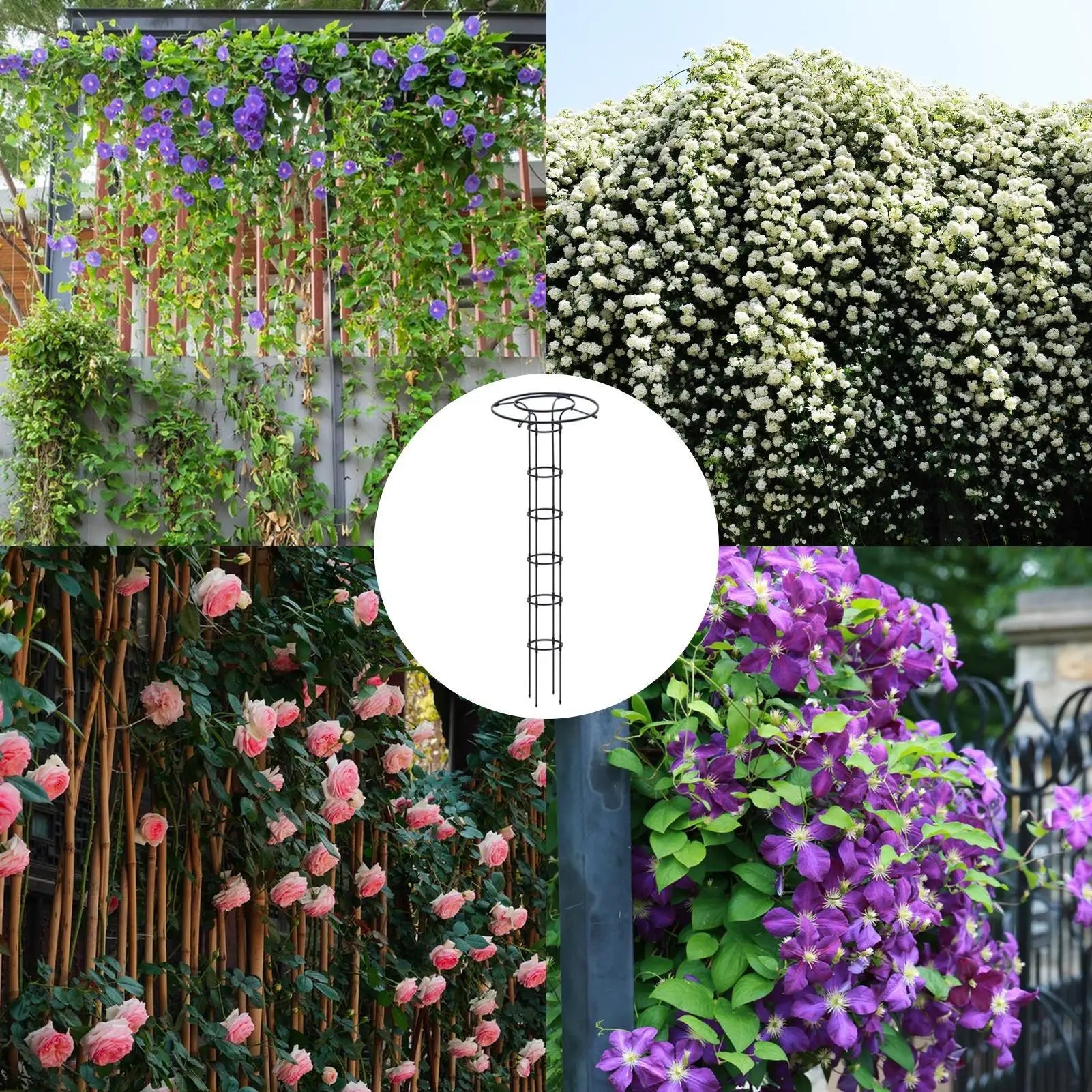 1pc Garden Trellis Umbrella Tower Plant Trellis For Climbing Plants Trellis Support DIY Climbing Trellis Flower Pots Supports Oasis Select