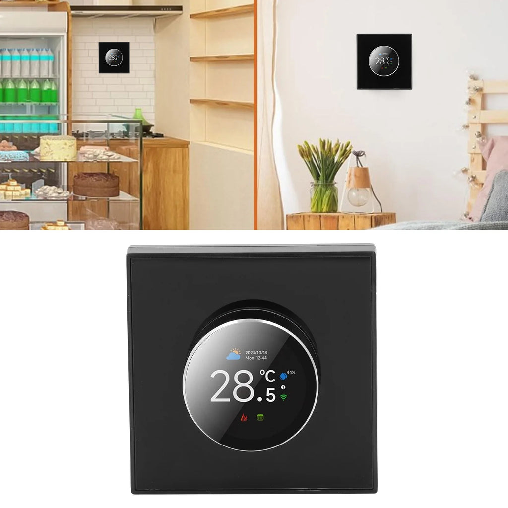 Smart Knob Thermostat Accurate 1.32in Screen 95~240VAC Intuitive Water Heating Digital Thermostat Temp Controller for Home Oasis Select