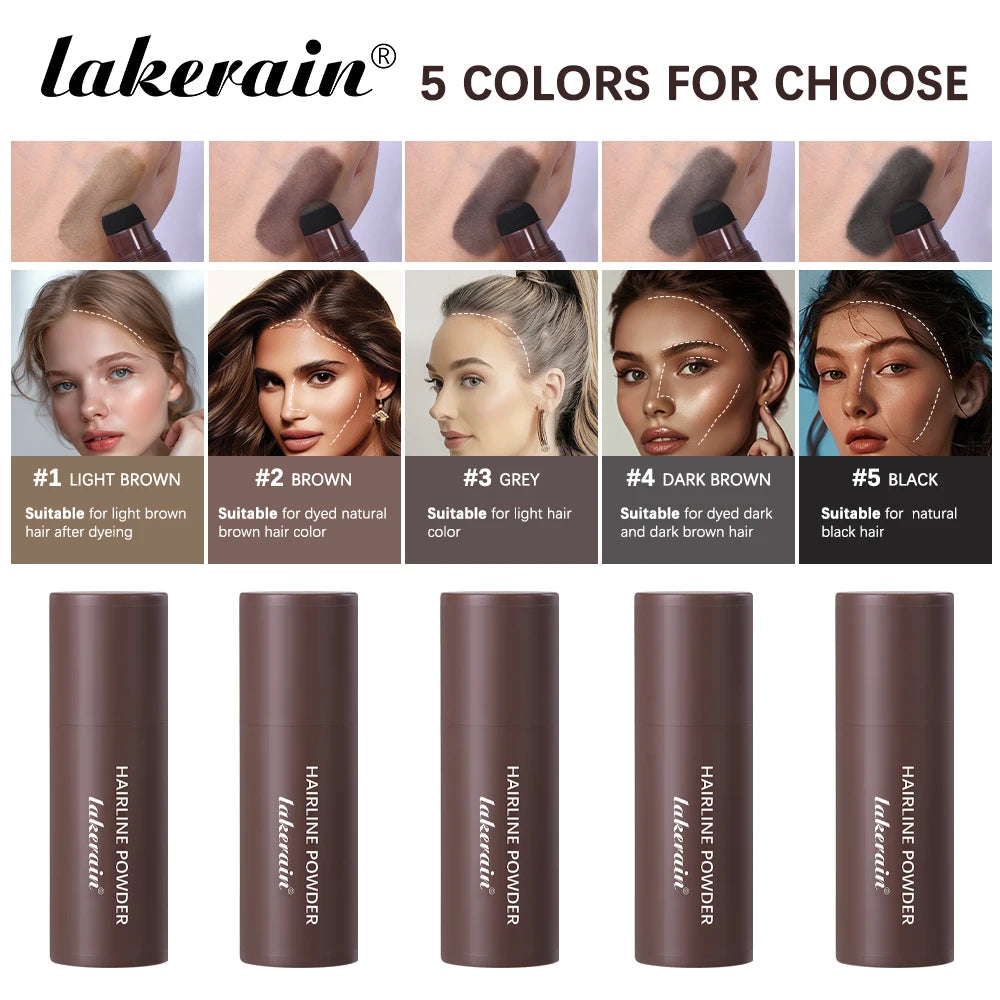 Lakerain Hairline Powder Filling Hair and Eyebrows Gaps Naturally Modify Long Lasting Holding Waterproof Sweat-proof Fine Powder Oasis Select