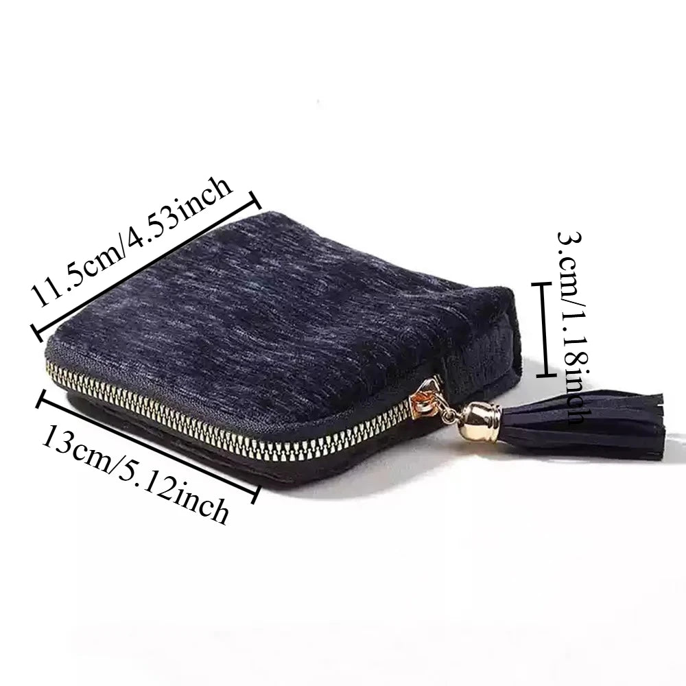 Handstring Storage Bag Portable Large Capacity Jewelry Bag Ring Pendant Bracelet Jewelry Box Jewelry Storage Oasis Select Navy blue