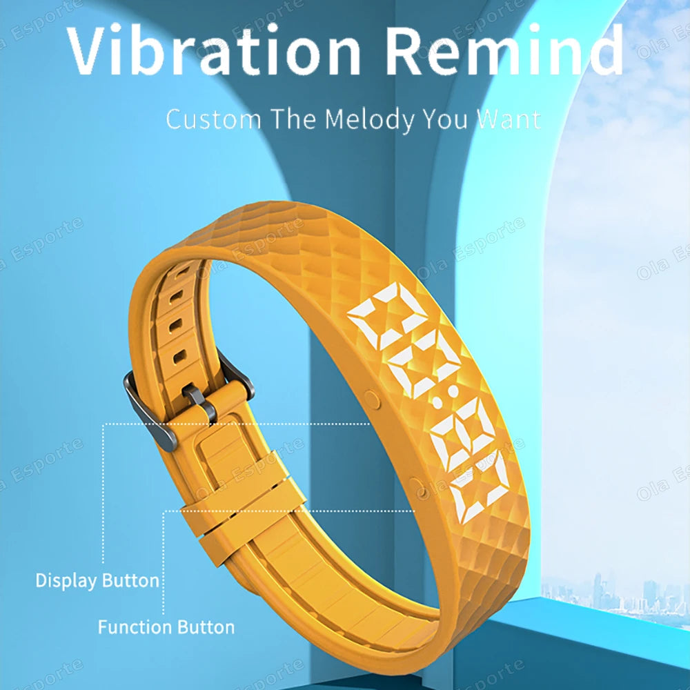 Smart Fitness Wristband LED Pedometer Sleep Tracker IP65