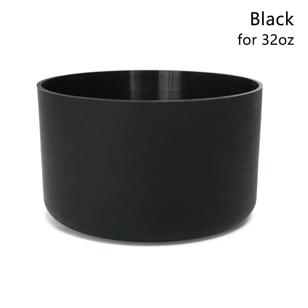 1Pcs New Anti-Slip Silicone Boot Protective Soft Bottle Bottom Base Colorful Cup Sleeve for Owala 24oz 32oz 40oz Oasis Select black for 32oz