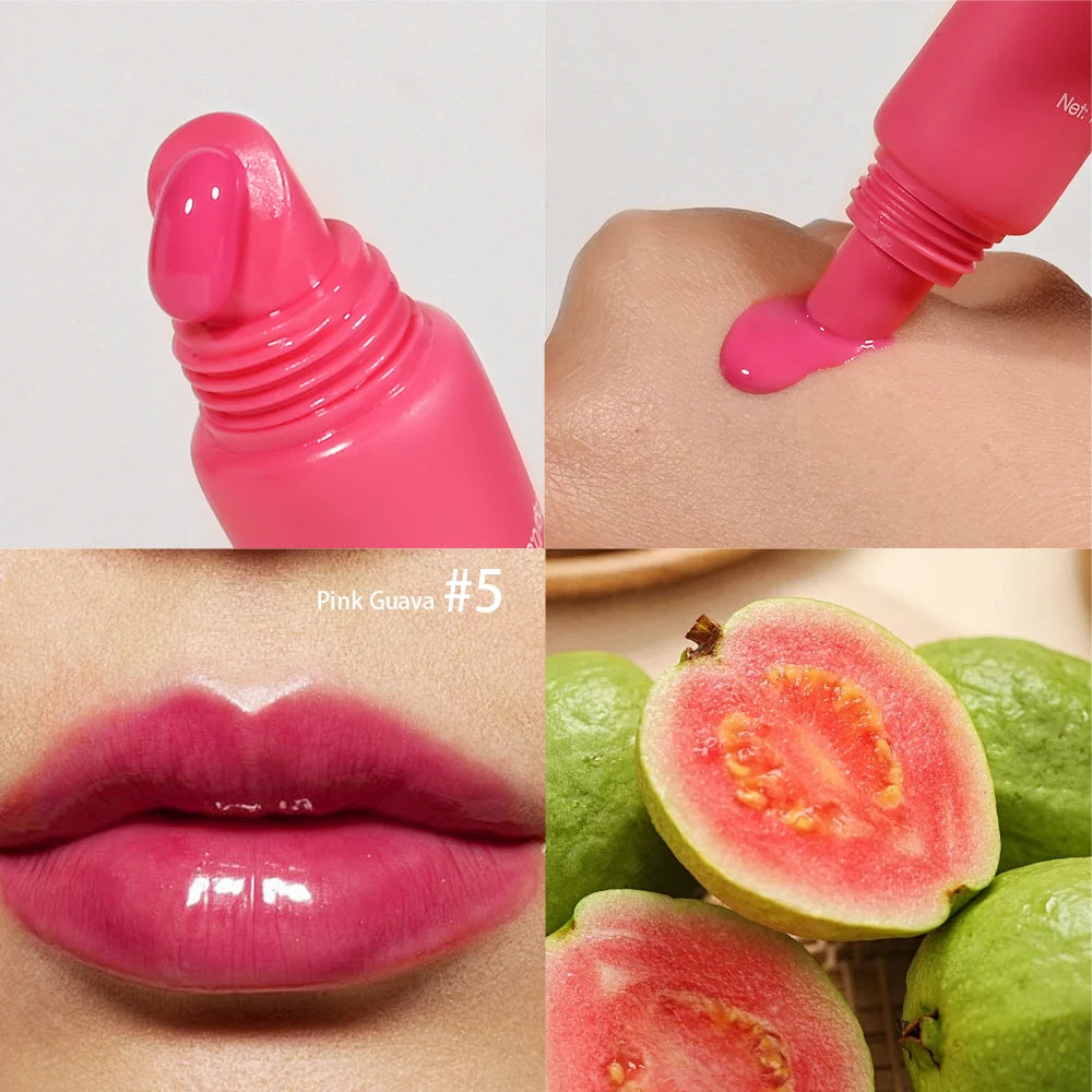 Summer Lip Balm Moisturizing Mirror Lip Gloss Lip Vanilla Mint Iced Coffee Cake Smell Lipstick Transparent Lip Oil Makeup Oasis Select