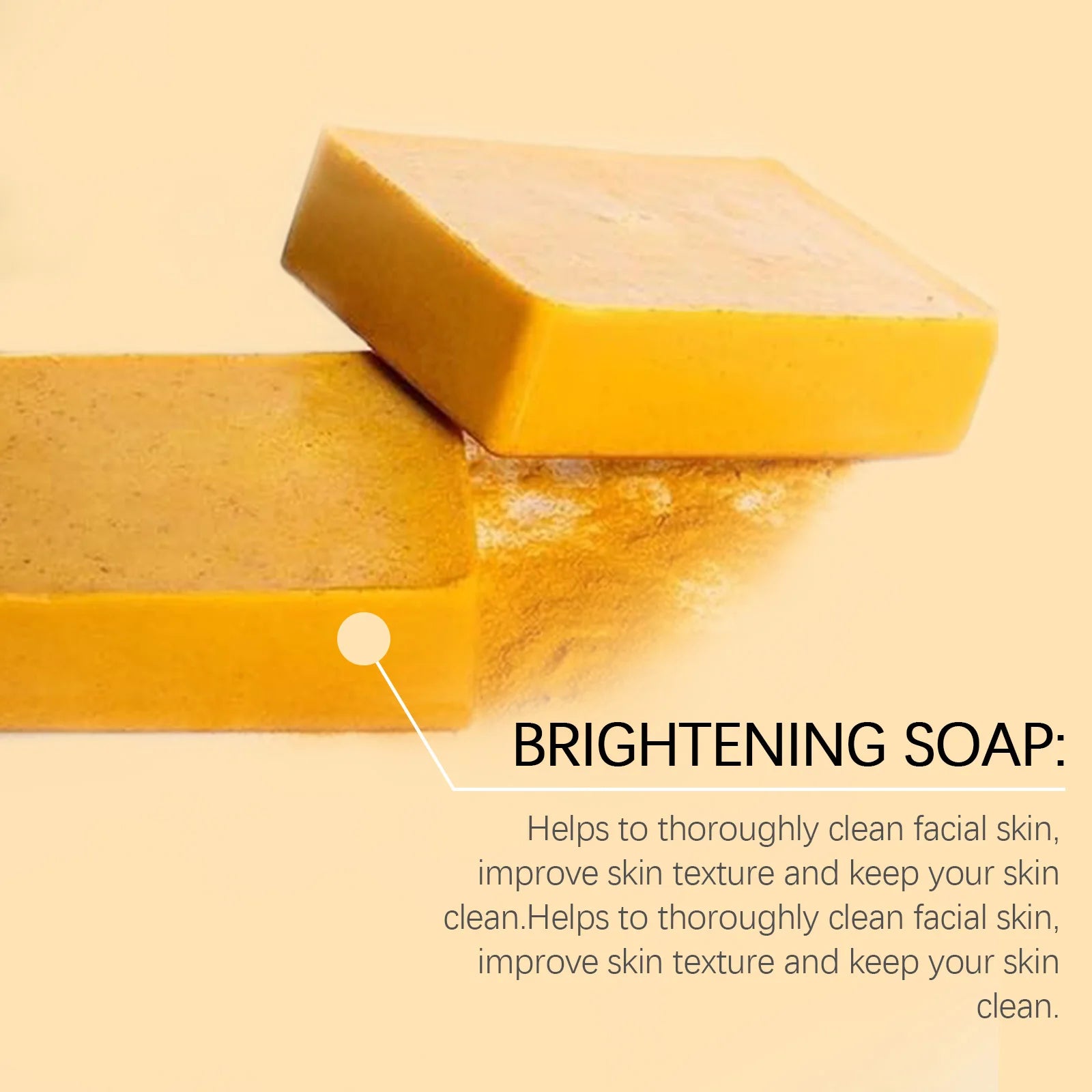 Lemon Ginger Yellow Brightening Soap Deep Cleaning Soothe Skin Softening Keratin Brighten Dullness Gentle Face Exfoliating Soap Oasis Select