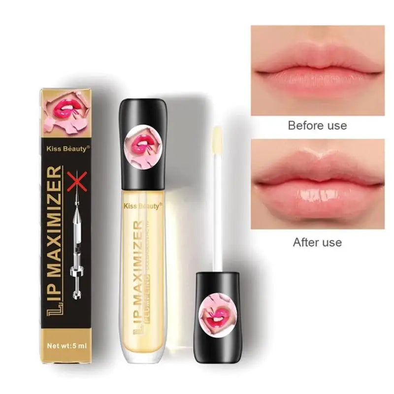 Clear Lip Plumping Gloss & Oil – Moisturizing, Long-Lasting Lip Plumping Gloss Oasis Select 1pc