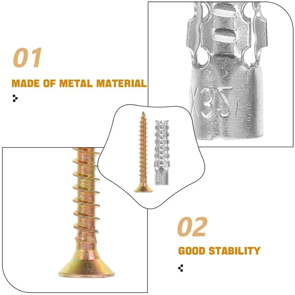 Metal Expansion Screws & Anchor Bolts | Carbon Steel 20–100 Sets