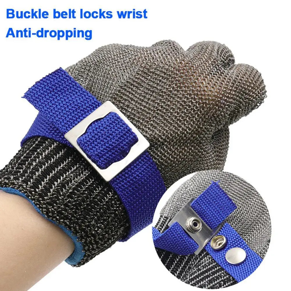 Cut Resistant Gloves, Level A9 Anti-Cut Protection with Stainless Steel Mesh for Butcher Meat Processing tool Oasis Select