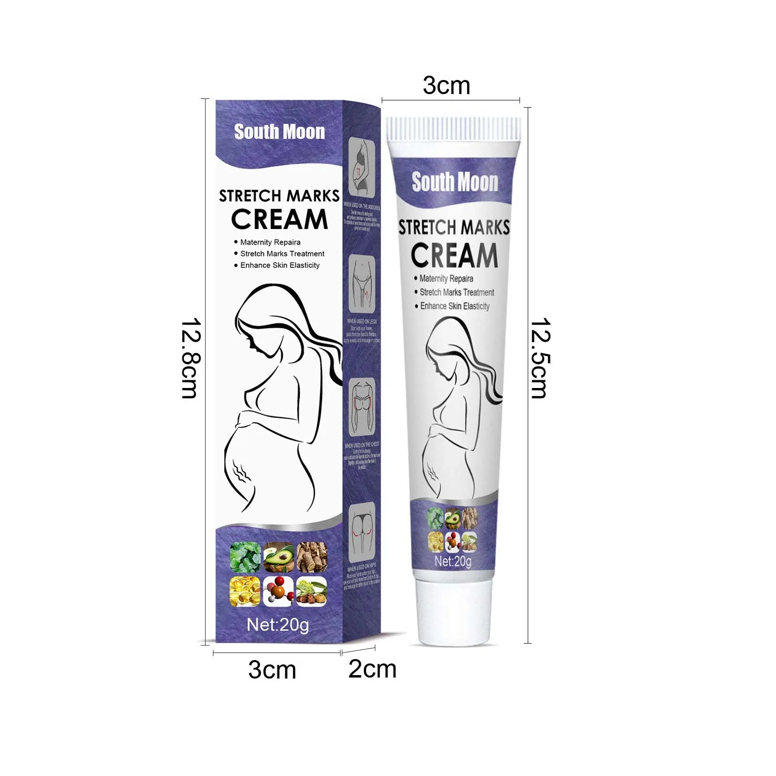 Remove Pregnancy Stretch Marks Cream Improves Elasticity Fade Growth Lines Smoothing Nourishing Moisturizing Firming Skin Care Oasis Select